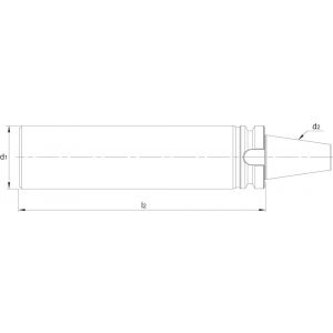 Phantom 82.426 halfbewerkte gereedschapshouder BT volgens MAS 403 BT BT40 63x250 mm 82.426.4063