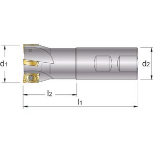 Phantom 76.145 schachtfrees 90 graden APKT APHT 1003 16 mm 76.145.0016