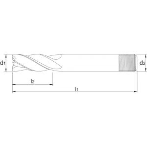 Phantom 34.350 HSS-E schachtfrees meersnijder DIN 844-D lang type N 22x75 mm 34.350.2200