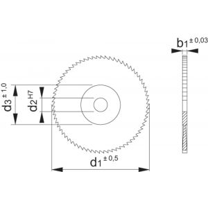Phantom 63.200 HSS metaalcirkelzaag DIN 1837-A fijn 32x15x8 mm T48 63.200.0315