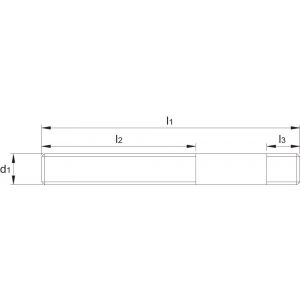 Van Ommen 88.605 draadeind DIN 6379 kwaliteit 8.8 M16x125 mm 88.605.1612