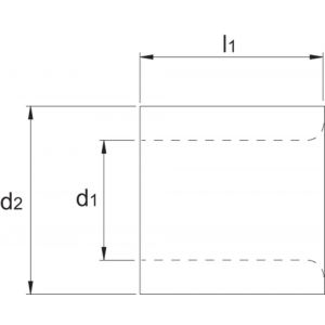 Phantom 84.881 DIN 179-A boorbus extra lange uitvoering 16 mm 84.881.1600