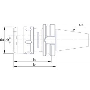 Phantom 83.626 krachtspan opname BT volgens MAS 403 BT BT40 32 mm 83.626.4322