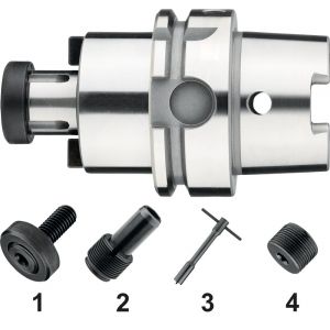 Phantom 82.267 DIN 6357 opsteekfreeshouder voor frezen met dwarsspiebaan HSK-A volgens DIN 69893 HSK63A 27 mm L55 mm 82.267.6271