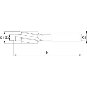 Phantom 43.320 HSS-E kopverzinkboor DIN 373 180 graden fijnpassing M23 25x52 mm 43.320.0230