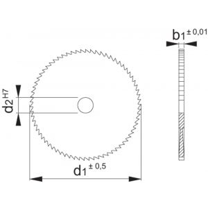 Phantom 63.270 VHM metaalcirkelzaag DIN 1838-B grof 30x06x8 mm T30 63.270.0306