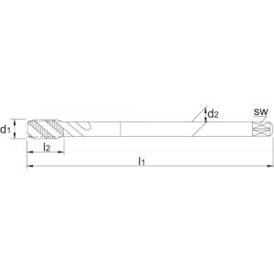 International Tools 25.295 Eco Pro HSS-E machinetap DIN 5156 BSP (gasdraad) voor blinde gaten 3/4 inch-14 25.295.2644