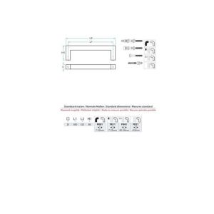 Artitec PH54 deurgreep RVS 20x300 mm paarsgewijs doorgaand deurdikte 7-20 mm 54020/03000320/01