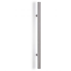 Artitec PH70 deurgreep RVS diameter 25x500 mm doorgaand met sierdop deurdikte 27-72 mm 70125/03000500/13