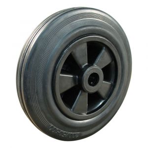 Protempo serie 01 transportwiel los PP velg standaard zwarte rubberen band 200 mm rollager RVS 101.209.200.000