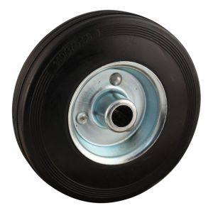 Protempo serie 02 transportwiel los stalen velg standaard zwarte rubberen band 140 mm rollager 102.142.150.000