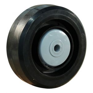 Protempo serie 07 transportwiel los zwarte PA velg zwarte elastische rubberen band ± 70 shore A 80 mm kogellager 107.086.080.000