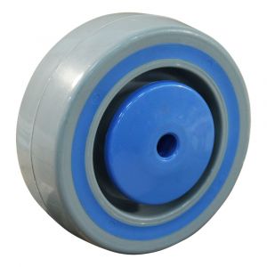 Protempo serie 09 transportwiel los sandwich PP velg flexible tussenlaag ± 77 shore A 100 mm kogellager 109.106.100.001