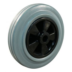 Protempo serie 11 transportwiel los PP velg standaard grijze rubberen band 200 mm glijlager 111.201.200.000