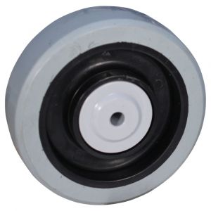 Protempo serie 14 transportwiel los zwarte PA velg grijze elastische rubberen band ± 65 shore A 160 mm kogellager 114.166.120.000