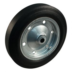 Protempo serie 43 transportwiel los stalen velg massief rubberen band ± 80 shore A massief rubberband 385 mm rollager 143.392.250.085