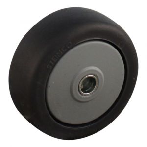 Protempo serie 64-38 apparatenwiel los grijze PP velg grijze TPE band 50 mm glijlager 64 664.501.060.000