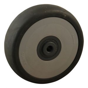 Protempo serie 66 apparatenwiel los grijze PA velg grijze TPE band 100 mm 666.108.080.000