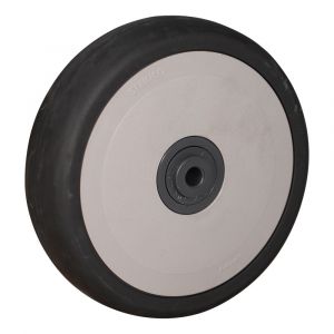 Protempo serie 66 apparatenwiel los grijze PA velg grijze TPE band 125 mm 666.128.080.000