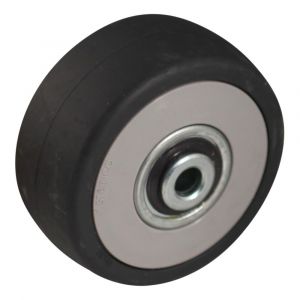 Protempo serie 66 apparatenwiel los grijze PA velg grijze TPE band 75 mm kogellager 666.756.080.000