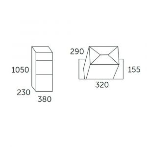 Allux 600 pakketzuil brievenbus verzinkt 40060010
