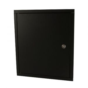 Stoer! Linz postkast deurdeel met frame vlak zwart 45004770