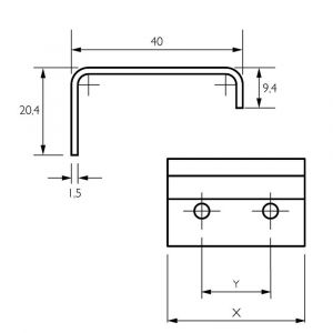 Didheya In-350 meubelgreep 192 mm inox 51350192