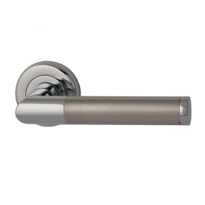 Reguitti Torino deurkruk rond rozet Nika chroom-RVS inox 72580015