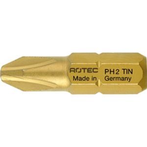 Rotec 800 schroefbit TiN C6.3 Phillips PH 1x25 mm set 10 stuks 800.2001