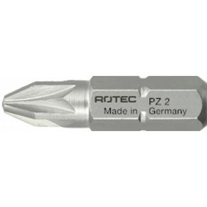 Rotec 803 schroefbit Basic C6.3 Pozidriv PZ 2x25 mm set 10 stuks 803.0002