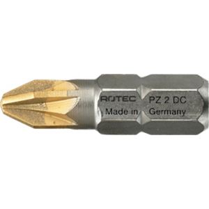 Rotec 803 schroefbit Diamond C6.3 Pozidriv PZ 2x25 mm set 10 stuks 803.3002