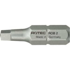 Rotec 809 schroefbit Basic C6.3 Robertson SQD 2x25 mm set 10 stuks 809.0002