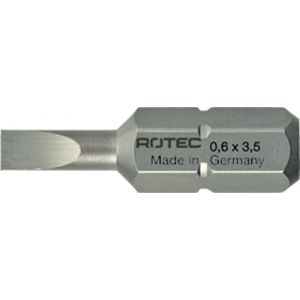 Rotec 812 schroefbit Basic C6.3 zaagsnede SL 0,5x3,0 mm L=25 mm set 10 stuks 812.0030