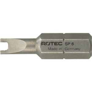 Rotec 814 schroefbit Basic C6.3 met spanner S8x25 mm set 10 stuks 814.0008