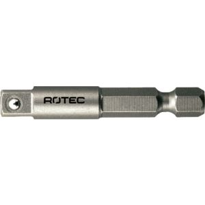 Rotec 820 adapter E6.3 > vierkant 1/4 inch met kogel L=50 mm set 10 stuks 820.0020