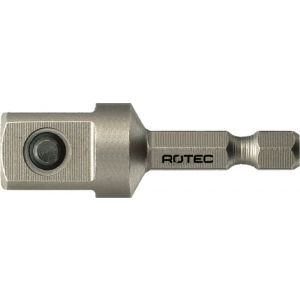 Rotec 820 adapter E6.3 > vierkant 1/2 inch met stift L=50 mm set 10 stuks 820.0060