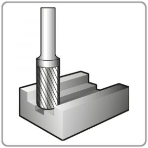 Rotec 431 HM stiftfrees model B Z3 spiraalvertand diameter 12,7x25x70 mm d2=6 mm 431.1305