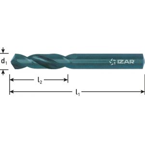 Rotec Izar 131 HSS-G plaatwerkboor DIN 1897 type N diameter 3,2x18x49 mm set 10 stuks 131.0320