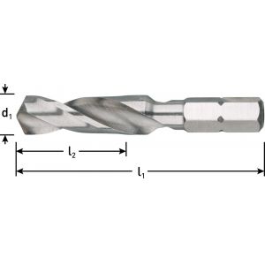 Rotec 140 HSS-G boorbit DIN 3126 1/4 inch-C6.3 diameter 9,0x33x53 mm 140.0900