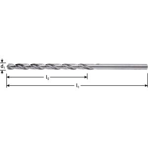 Rotec 150 HSS-G spiraalboor DIN 340 type N diameter 4,5x82x126 mm 150.0450E