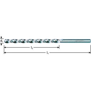 Rotec 151 HSS-G spiraalboor DIN 340 TLS 500 diameter 2,5x62x95 mm set 10 stuks 151.0250