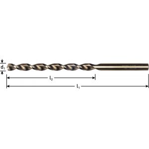 Rotec 152 HSS-E spiraalboor DIN 340 TLS 1000 diameter 1,0x33x56 mm 152.0100