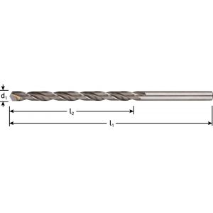 Rotec 153 HM spiraalboor DIN 340 type N HM-bezet diameter 4,0x78x119 mm 153.0400