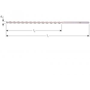 Rotec 164 HSS-G spiraalboor DIN 1869 type TLS diameter 12,5x295 mm 164.1251