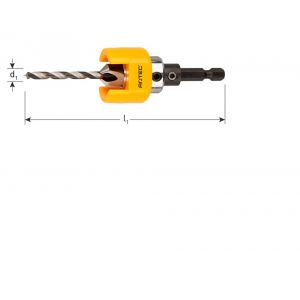 Rotec 237 draaibare dieptestop terrasboor diameter 4 mm houtspiraalboor 237.0001