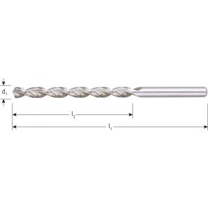 Rotec 264 HSS-G houtspiraalboor lang DIN 340 TLS diameter 8,5x109x165 mm set 5 stuks 264.0850