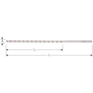 Rotec 266 HSS-G houtspiraalboor extra lang DIN 1869 TLS diameter 13,0x260x380 mm 266.1302E