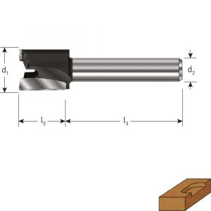 Rotec 271 HM vlakfrees Gold-Line diameter 30 mm d2=8 mm 271.22.3000