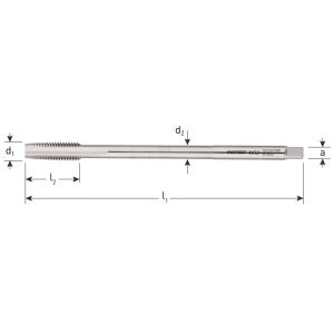 Rotec 350 HSS-E machinetap lang doorlopend DIN 357 M8x1,25 mm 350.0800