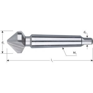 Rotec 401 HSS-G verzinkfrees 90 graden MK2 DIN 335D diameter 25,0 mm M12 401.2500